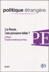 Image de Politique Etrangere 2/2015 La Russie Une Puissance Faible ?
