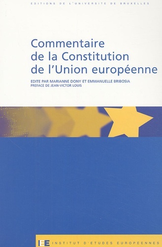 Image de COMMENTAIRE DE LA CONSTITUTION DE L UNION  EUROPEENNE