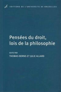 Image de Pensées du droit, lois de la philosophie