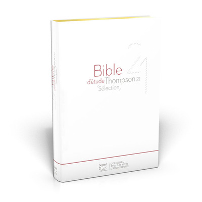 Image de Bible d'étude Thompson 21 sélection : couverture souple blanche, tranches or