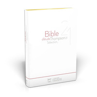 Image de Bible d'étude Thompson 21 sélection : couverture souple blanche, tranches or