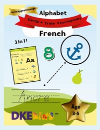 Picture of Little Intellect Thinkers  Alphabet Français  Cercle, Trace et Match 3 en 1 Apprentissage facile
