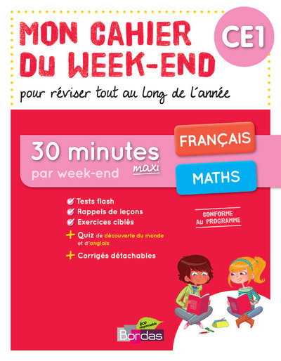 Image de MON CAHIER DU WEEK-END CE1
