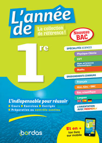Picture of L'année de 1re Spécialités Sciences + Enseignements communs