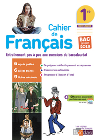Image de Français 1re toutes séries 2018 Cahier d'exercices élève