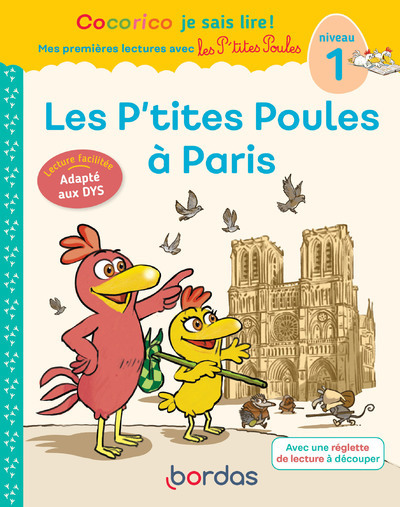 Picture of Cocorico Je sais lire ! 1res lectures - Les P'tites Poules à Paris Niveau 1 DYS
