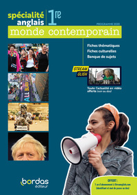 Image de Anglais Spécialité Monde contemporain 1re 2020 Fichier élève