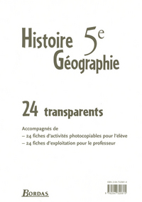 Picture of TRANSPARENTS HIST-GEO 5E 2005