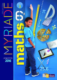 Picture of Myriade Mathématiques 6e 2016 Manuel élève