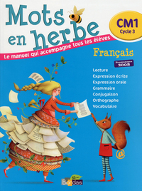 Image de MOTS EN HERBE CM1 - MANUEL 2013