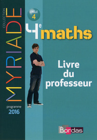 Picture of Myriade Mathématiques 4e 2016 Livre du professeur