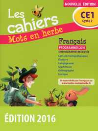 Image de Mots en herbe Français CE1 2016 Cahier élève