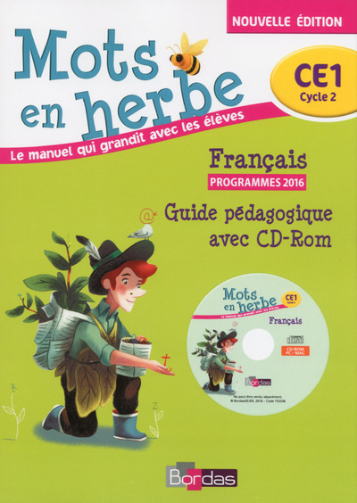 Image de Mots en herbe français CE1 2016 Livre du Maître avec CD-rom