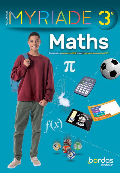Picture of Myriade Maths 3e 2021 Manuel élève