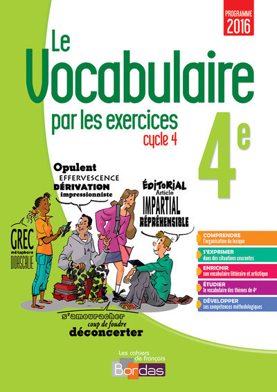 Picture of Le vocabulaire par les exercices 4e 2017 Cahier d'exercices