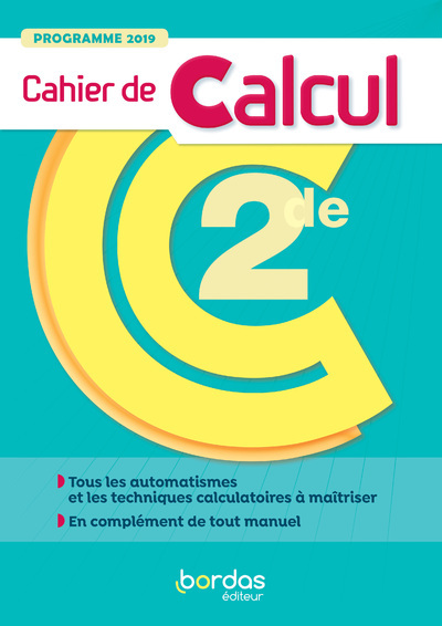 Picture of Mathématiques 2de - Cahier de calcul élève 2020
