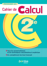 Picture of Mathématiques 2de - Cahier de calcul élève 2020