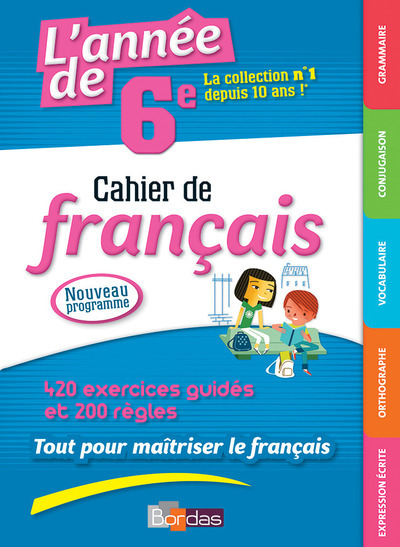 Image de L'Année de 6e Cahier de français
