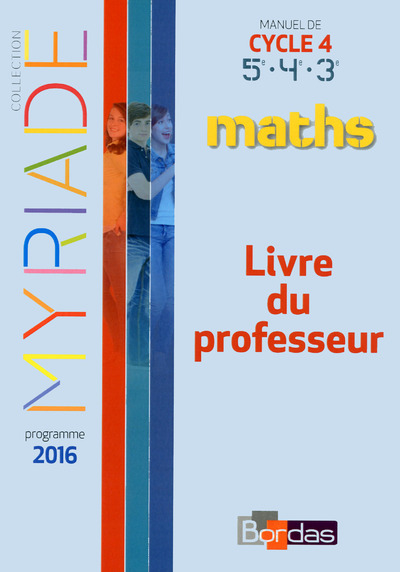 Picture of Myriade mathématiques cycle 4 2016 livre du professeur