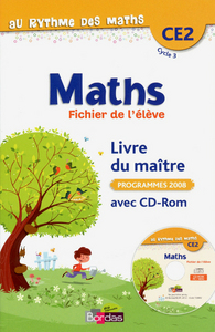 Image de Au Rythme des maths CE2 2012 Livre du maître du fichier de l'élève + CD-Rom