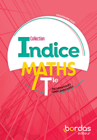 Picture of Indice Mathématiques complémentaires Tle voie générale 2020 Manuel de l'élève
