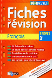 Image de DEFIBREVET FICHES DE REVISION FRANCAIS 3E