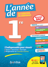 Picture of L'Année de 1re Spécialités de Sciences humaines / Maths + Enseignements communs