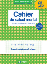 Picture of Les cahiers Bordas - Calcul mental CE1-CE2 - Entraînement à calculer vite et bien