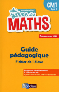 Image de Au Rythme des maths CM1 2017 Livre du maître du fichier