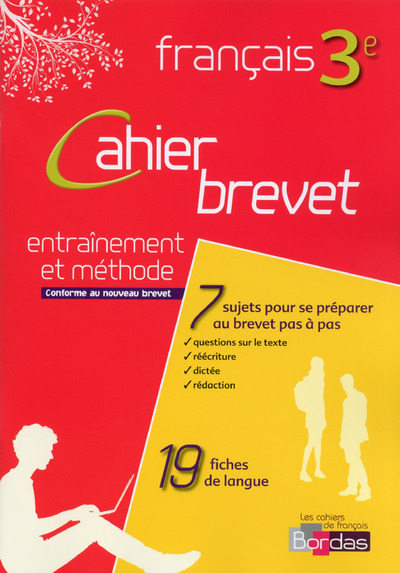 Picture of Cahier Brevet Français 3e 2014 Cahier d'exercices