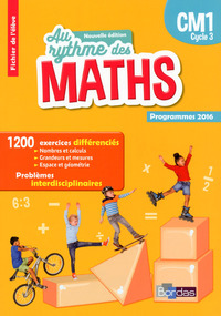 Image de Au Rythme des maths CM1 cycle 3 2017 Fichier élève programmes 2016