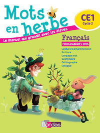 Image de Mots en herbe Français CE1 2016 Manuel élève
