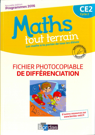 Image de Maths tout terrain CE2 2016 Fichier photocopiable de différenciation