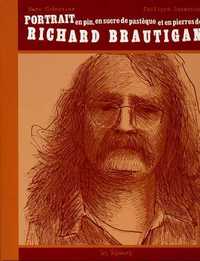 Picture of Portrait en pin, en sucre de pastèque et en pierres de Richard Brautigan