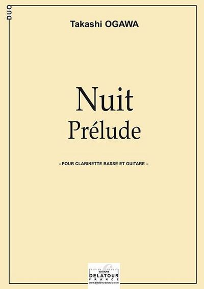 Picture of NUIT - PRELUDE POUR CLARINETTE BASSE ET GUITARE