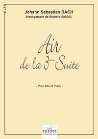 Picture of AIR DE LA 3EME SUITE ORCHESTRALE BWV 1068 POUR ALTO ET PIANO