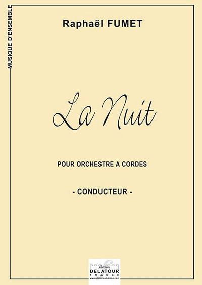 Image de LA NUIT POUR ORCHESTRE A CORDES (CONDUCTEUR) FAC-SIMILE