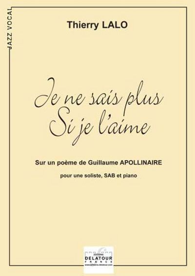 Picture of JE NE SAIS PLUS SI JE L'AIME