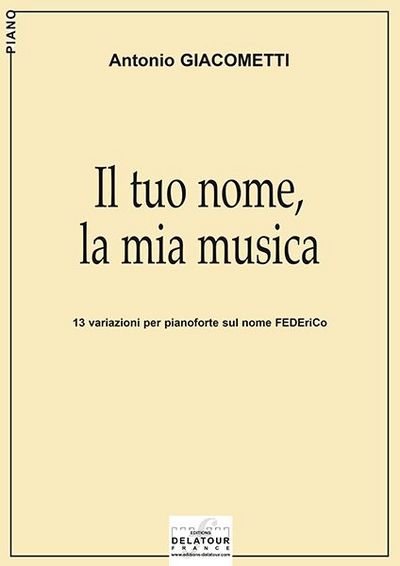 Picture of IL TUO NOME, LA MIA MUSICA POUR PIANO
