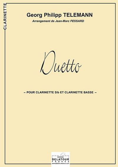 Image de DUETTO POUR CLARINETTE ET CLARINETTE BASSE