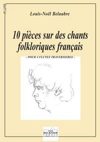 Picture of 10 PIECES SUR DES CHANTS FOLKLORIQUES FRANCAIS (VERSION 4 FLUTES)