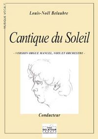 Picture of CANTIQUE DU SOLEIL (VERSION ORGUE MANUEL, VOIX ET ORCHESTRE)