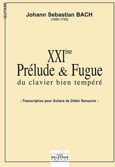 Picture of PRELUDE ET FUGUE N021 BWV 866 POUR GUITARE