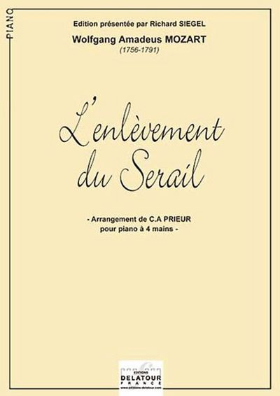 Image de L'ENLEVEMENT AU SERAIL K,384 POUR PIANO A 4 MAINS