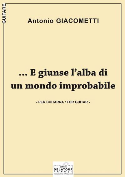 Image de E GIUNSE L'ALBA DI UN MONDO IMPROBABILE POUR GUITARE
