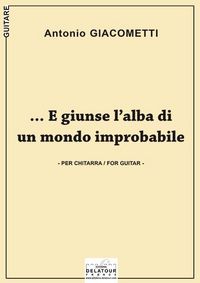 Image de E GIUNSE L'ALBA DI UN MONDO IMPROBABILE POUR GUITARE