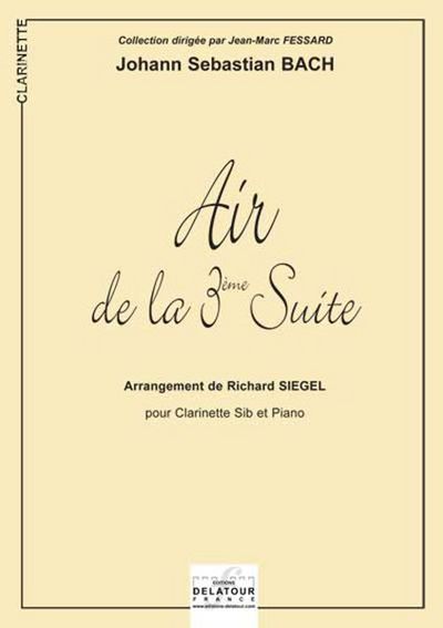 Picture of AIR DE LA 3EME SUITE ORCHESTRALE BWV 1068 POUR CLARINETTE ET PIANO