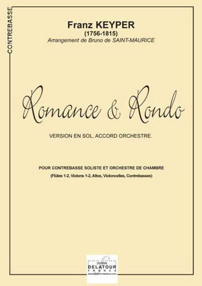 Picture of ROMANCE ET RONDO POUR CONTREBASSE ET ORCHESTRE (VERSION EN SOL)