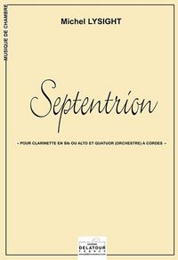 Picture of SEPTENTRION (VERSION CLARINETTE OU ALTO ET QUATUOR (ORCHESTRE) A CORDES