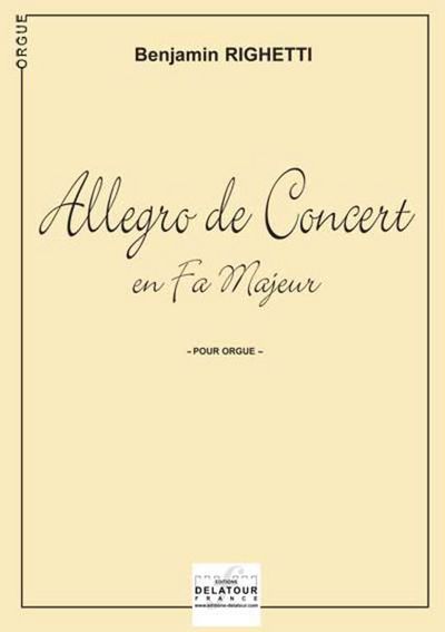 Image de ALLEGRO DE CONCERT EN FA MAJEUR POUR ORGUE